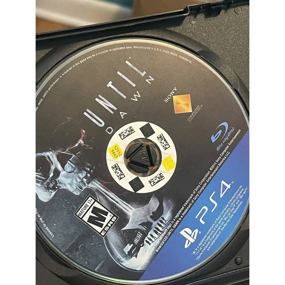 Until‎ Dawn (Sony PlayStation 4, 2015) disc only